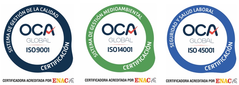 Certificaciones ISO 9001 14001 y 45001